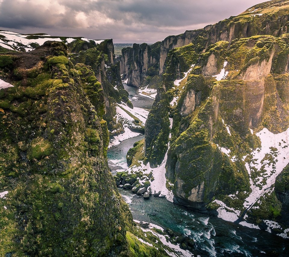 Обои река, скалы, снег, исландия, vestur-skaftafellssysla, river, rocks, snow, iceland разрешение 2048x1365 Загрузить