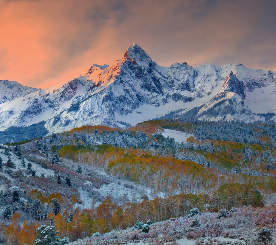 Обои горы, природа, зима, долина, скалистые горы, даллас, штат колорадо, kevin mcneal, mountains, nature, winter, valley, rocky mountains, dallas, colorado разрешение 3000x2000 Загрузить