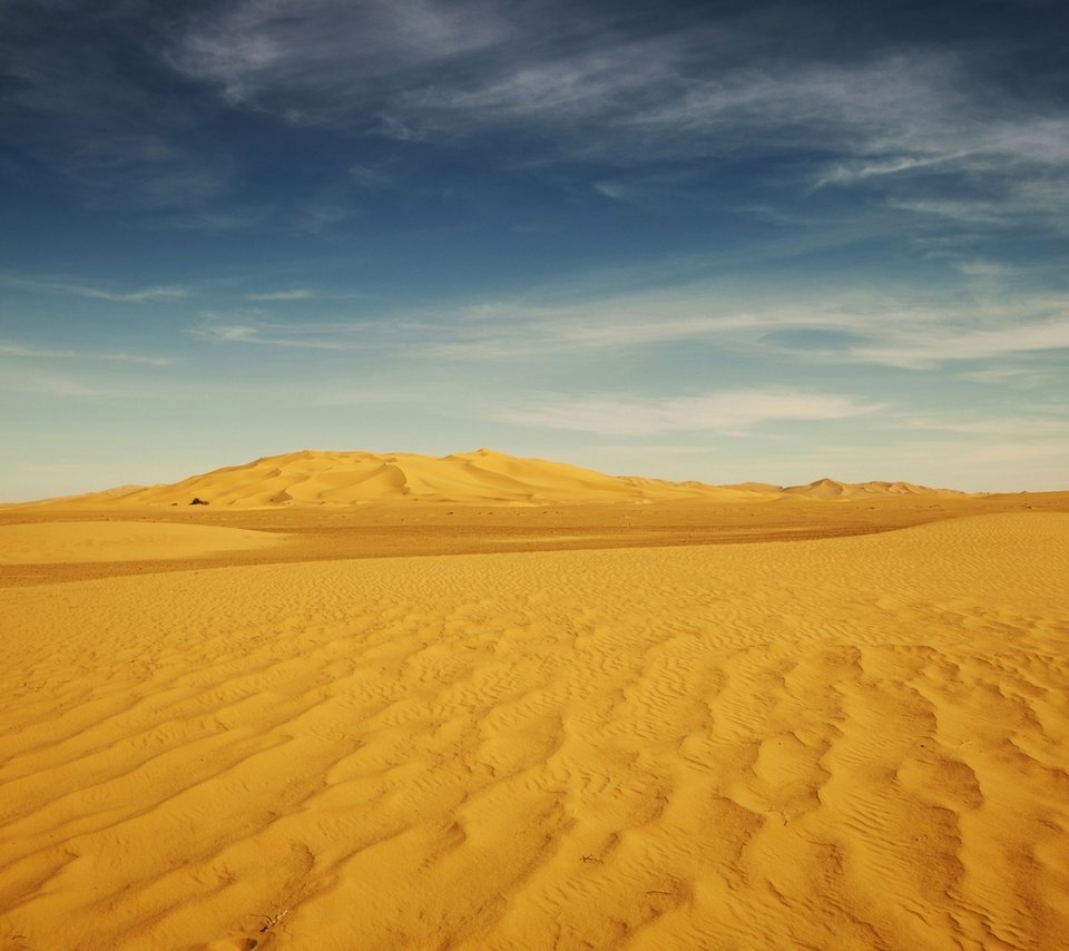 Обои небо, облака, пейзаж, песок, пустыня, the sky, clouds, landscape, sand, desert разрешение 1920x1200 Загрузить