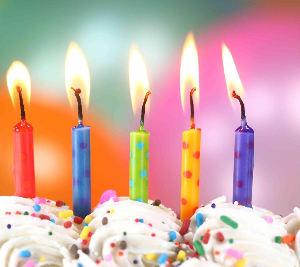 Обои свечи, день рождения, торт, candles, birthday, cake разрешение 1920x1200 Загрузить