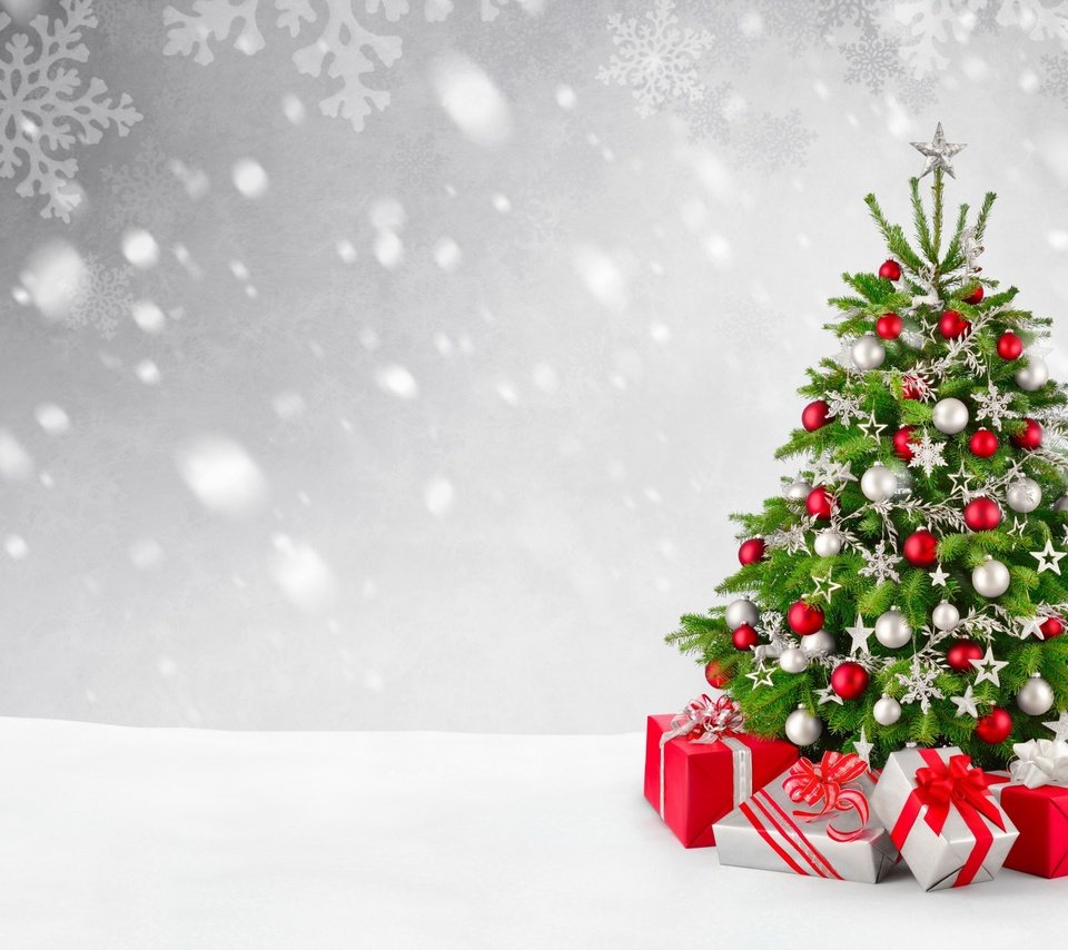 Обои снег, новый год, елка, подарки, рождество, snow, new year, tree, gifts, christmas разрешение 2880x1800 Загрузить