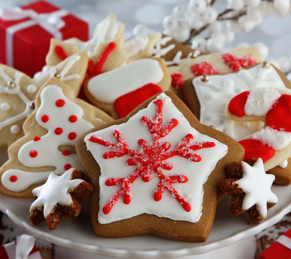 Обои рождество, печенье, выпечка, christmas, cookies, cakes разрешение 3840x2400 Загрузить