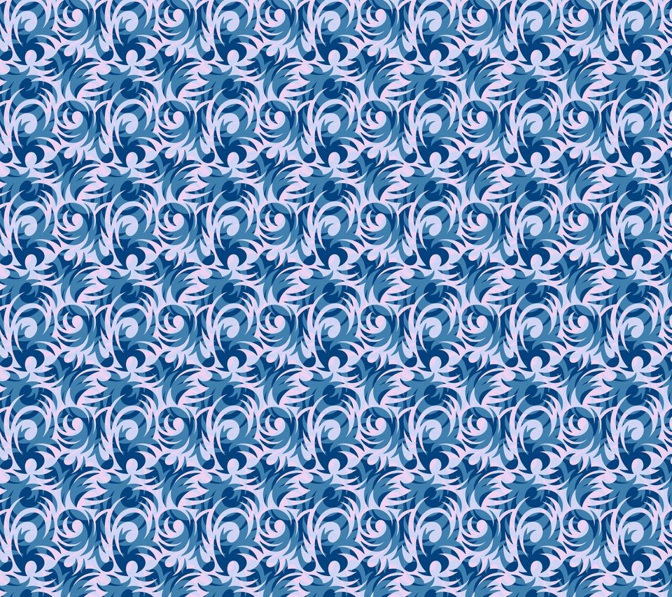 Обои текстура, синий, узор, белый, завитушки, texture, blue, pattern, white, curls разрешение 3000x3000 Загрузить