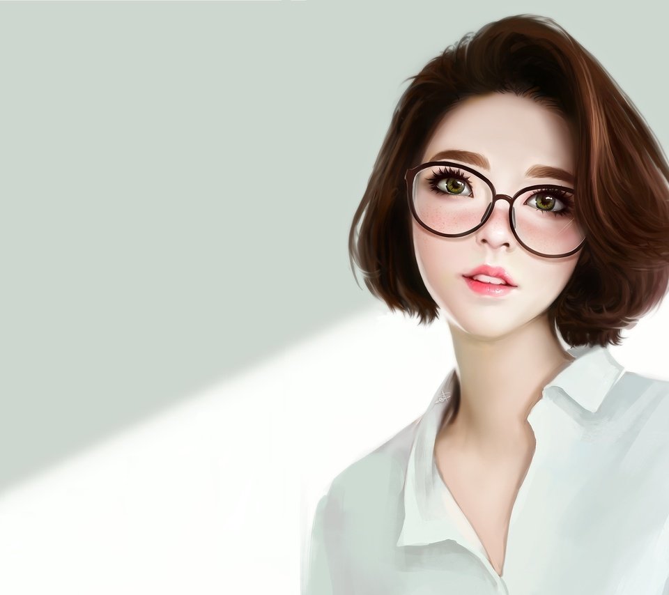 Обои арт, девушка, портрет, взгляд, очки, волосы, лицо, ayya sap, art, girl, portrait, look, glasses, hair, face разрешение 2740x1872 Загрузить