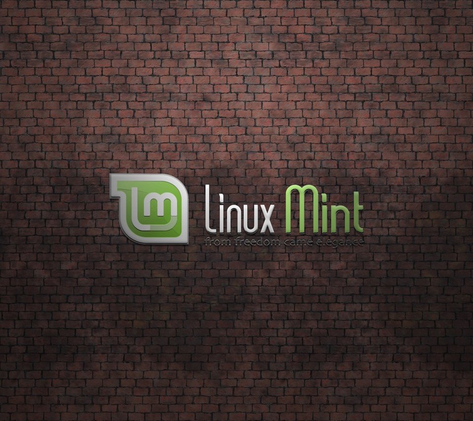 Обои фон, стена, логотип, компьютеры, линукс, линукс минт, background, wall, logo, computers, linux, linux mint разрешение 2560x1600 Загрузить