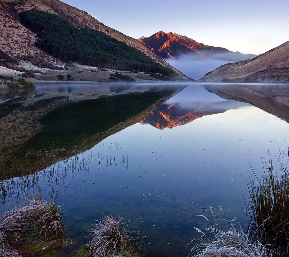 Обои озеро, отражение, новая зеландия, 64, квинстаун, lake, reflection, new zealand, queenstown разрешение 1920x1080 Загрузить