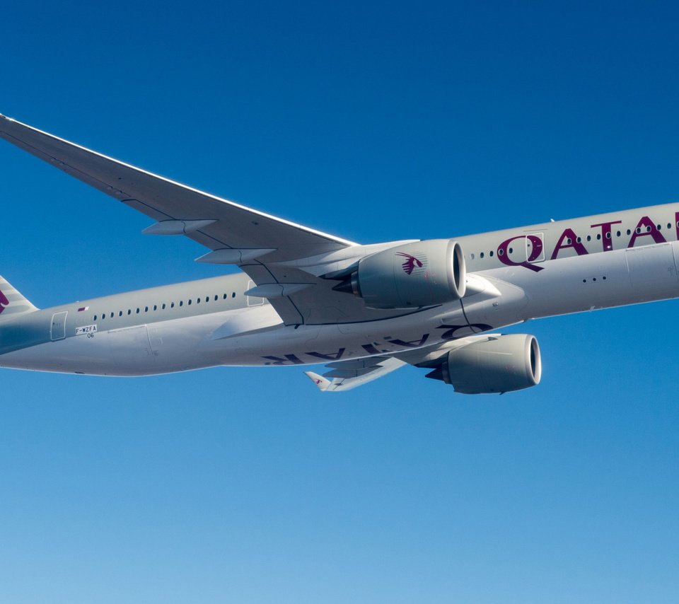 Обои самолет, airbus, пассажирский, qatar airways, airbus a350-900, airbus a350 xwb, the plane, passenger разрешение 2112x1188 Загрузить