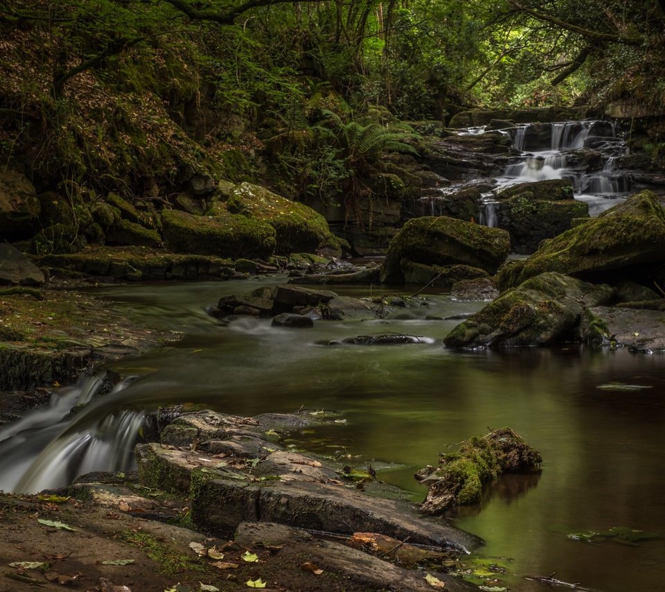 Обои река, природа, камни, водопад, мох, river, nature, stones, waterfall, moss разрешение 3600x2288 Загрузить