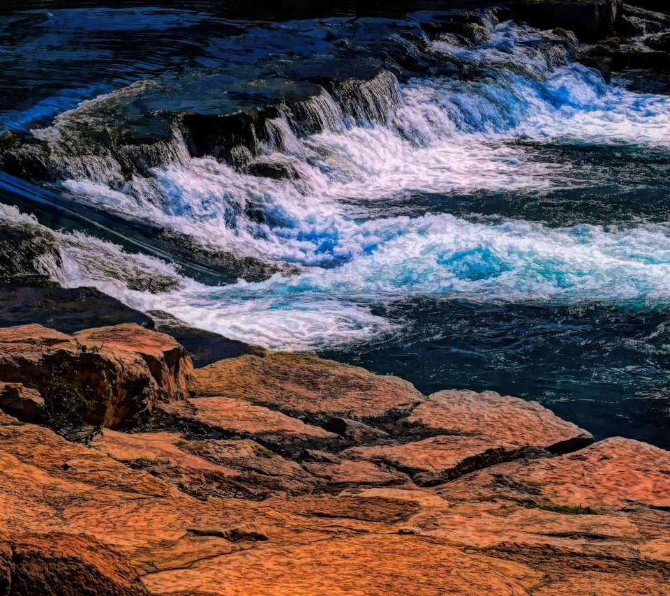 Обои река, скалы, поток, river, rocks, stream разрешение 3840x2160 Загрузить