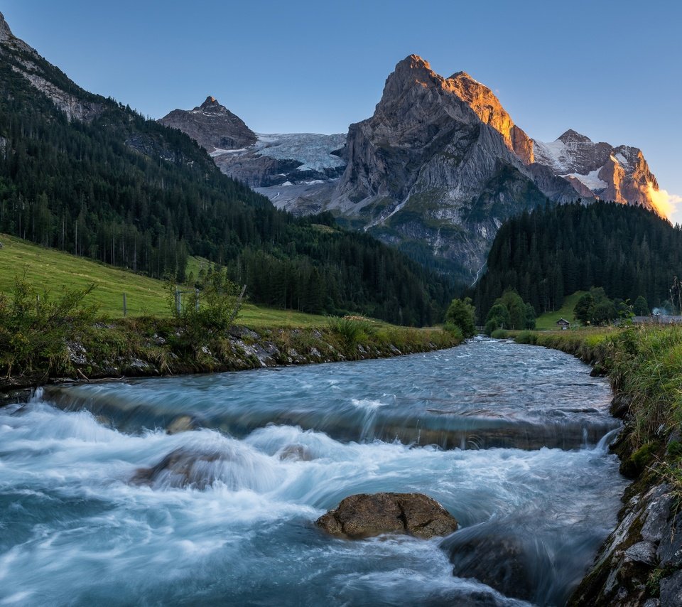 Обои река, долина райхенбахталь, rosenlaui valley, горы, долина розенлауи, лес, швейцария, bernese oberland, гора маттерхорн, bernese alps, бернские альпы, matterhorn mountain, река райхенбах, reichenbach river, reichenbachtal valley, river, mountains, forest, switzerland разрешение 6144x3605 Загрузить