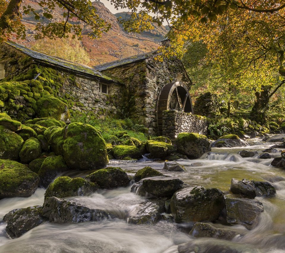 Обои река, осень, мельница, river, autumn, mill разрешение 3840x2160 Загрузить