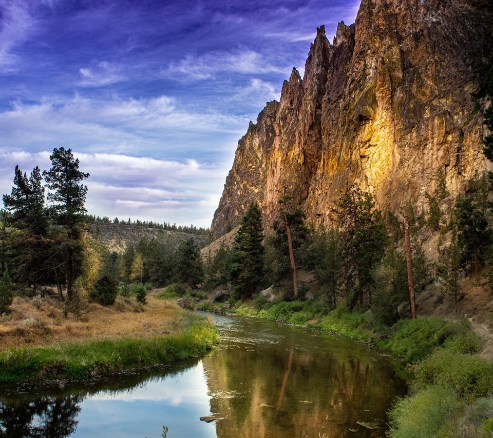 Обои река, природа, пейзаж, скала, сша, орегон, river, nature, landscape, rock, usa, oregon разрешение 3000x1816 Загрузить