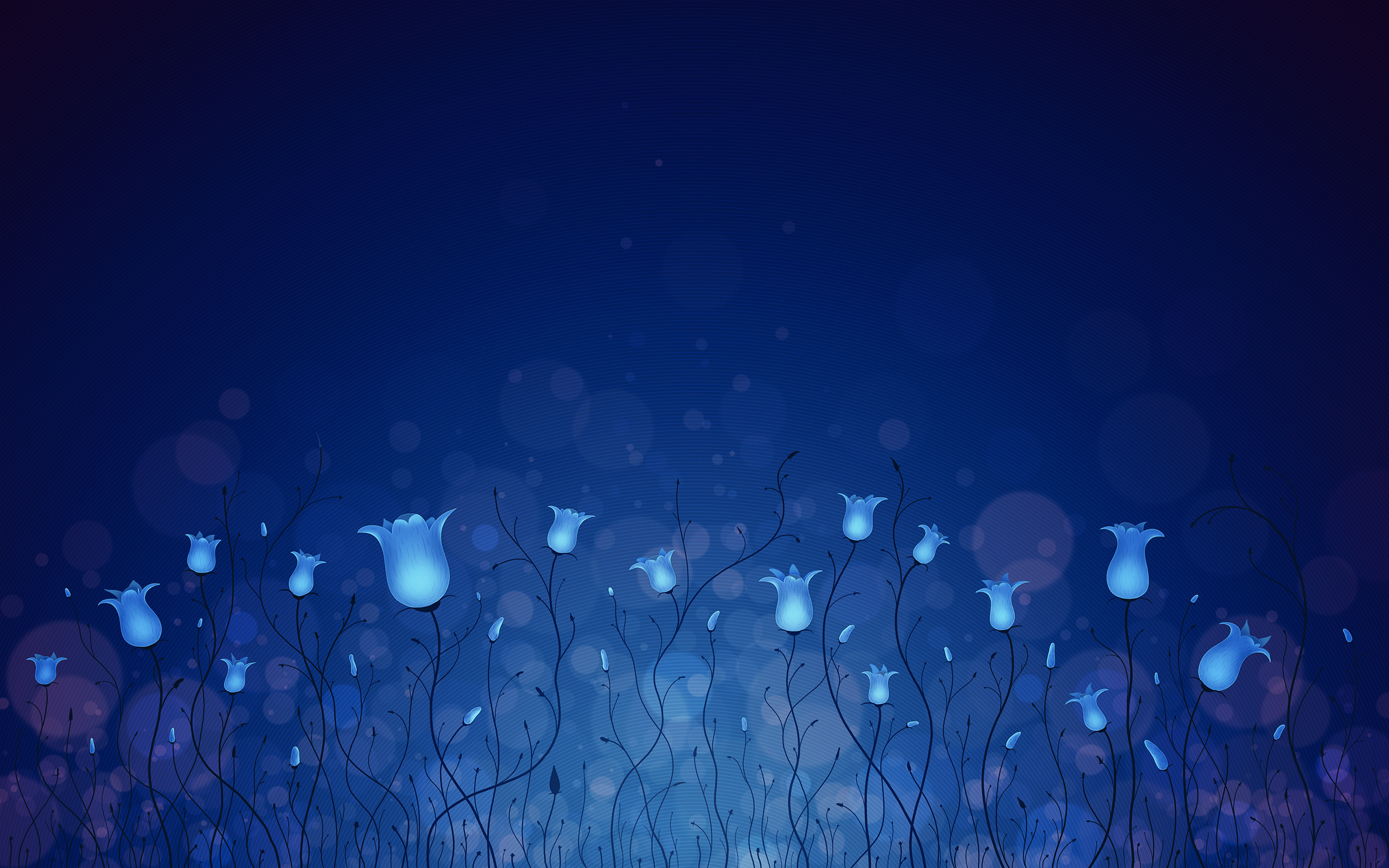 Обои цветы, синий, колокольчики, flowers, blue, bells разрешение 2560x1600 Загрузить