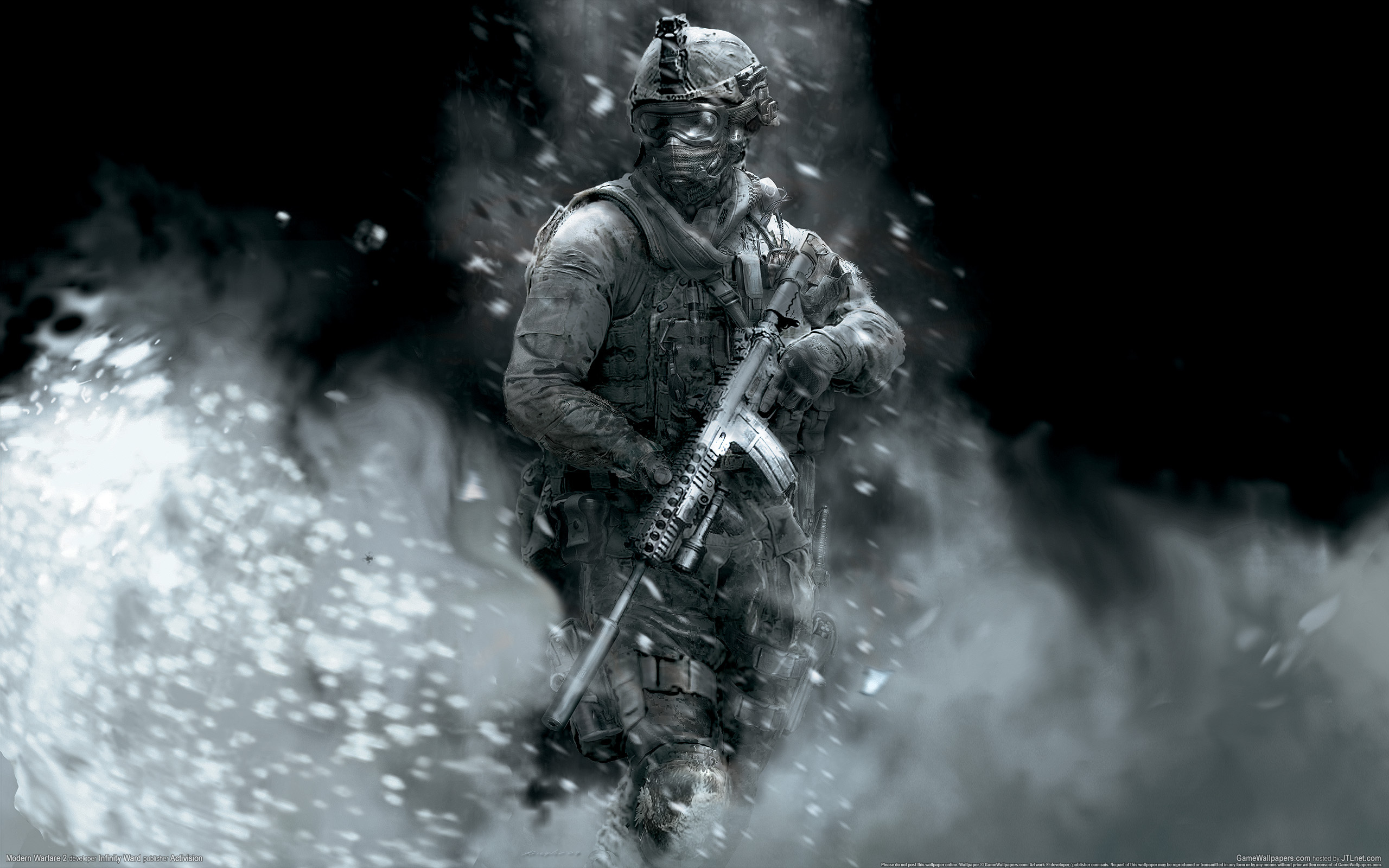 Обои modern warfare 2, солдат, call of duty, soldiers разрешение 2560x1600 Загрузить