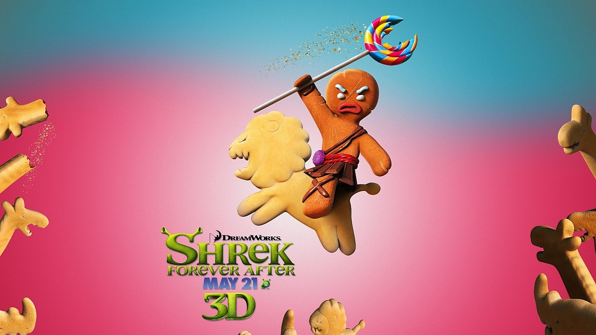 Обои шрек, печенька, shrek, cookie разрешение 1920x1080 Загрузить