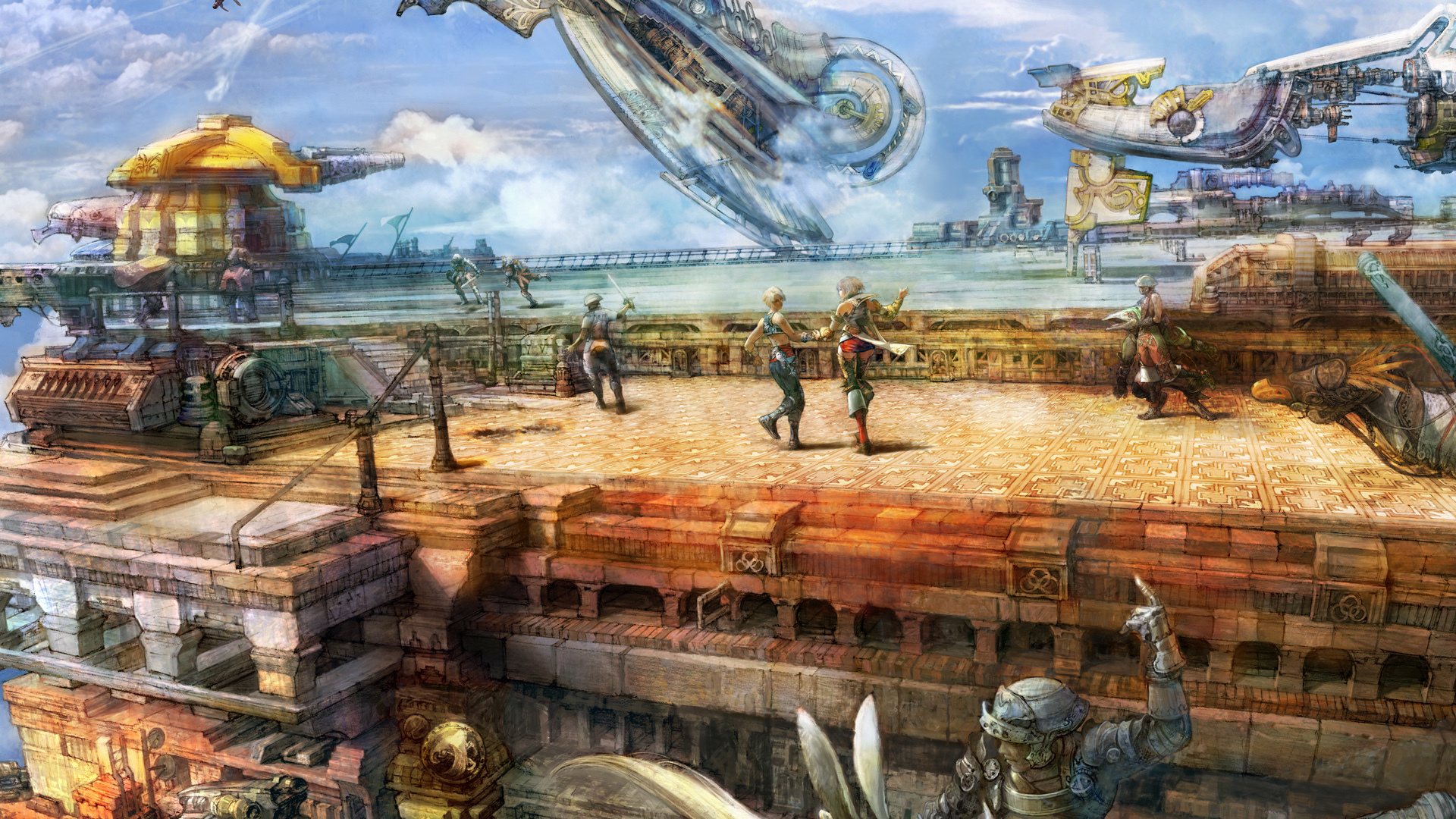 Скачать обои бой, final fantasy xii, ff, battle разрешение 1920x1080 #7375