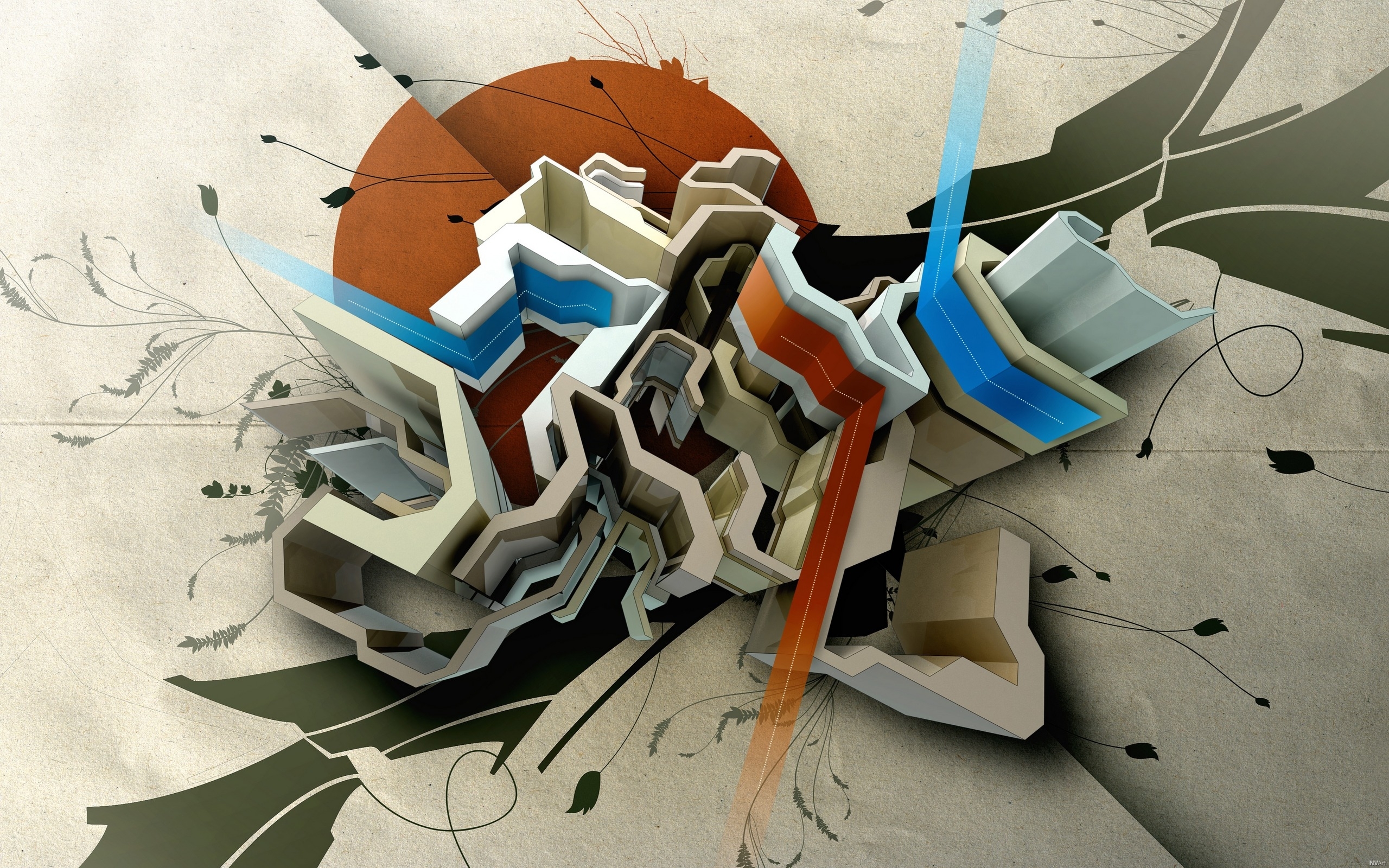 графика абстракция 3D graphics abstraction без смс