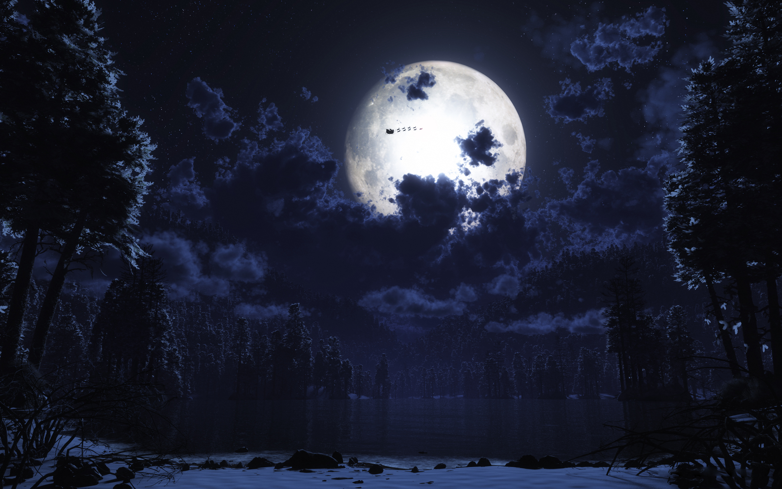 Луна в ночи бесплатно