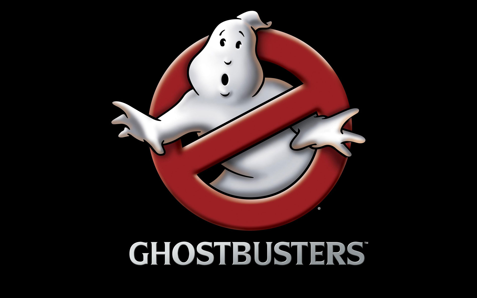 Скачать обои логотип, охотники за привидениями, logo, ghostbusters разрешен...