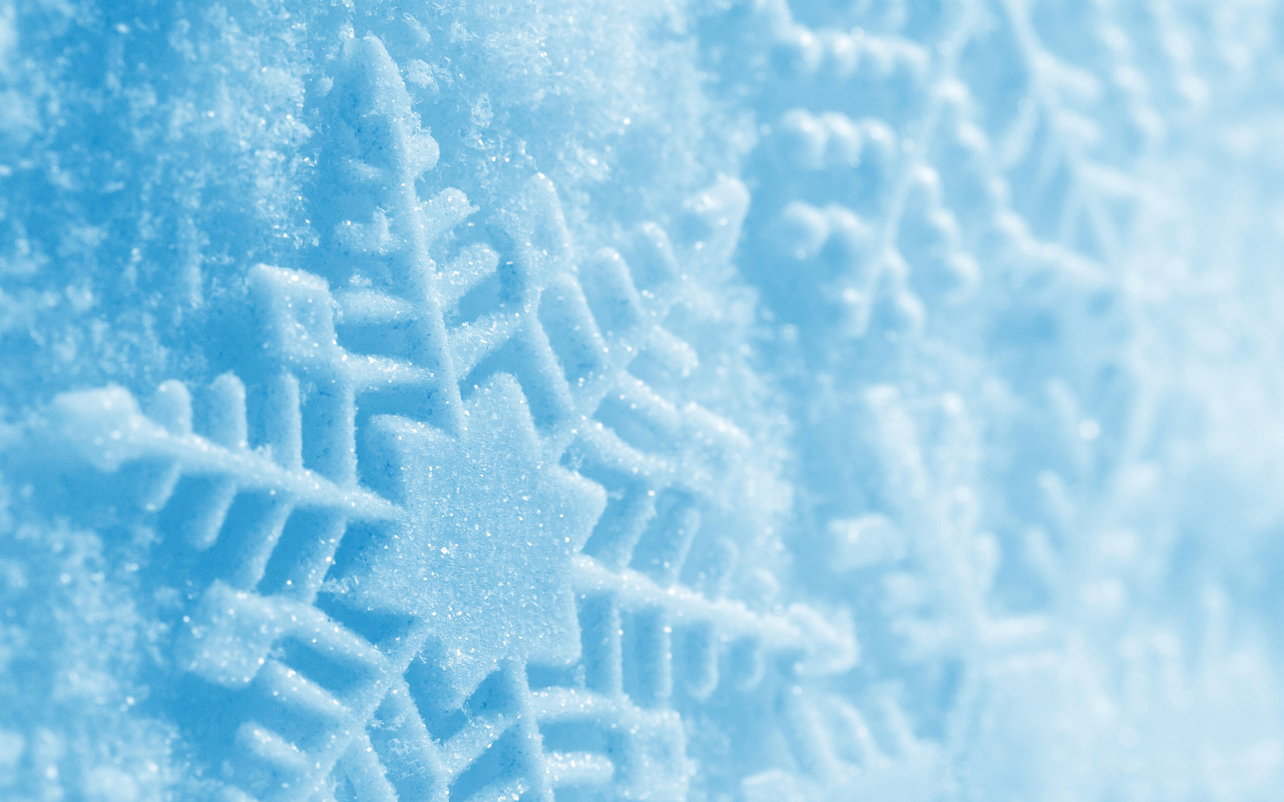 Обои снег, зима, голубой, след, snow, winter, blue, trail разрешение 2560x1600 Загрузить
