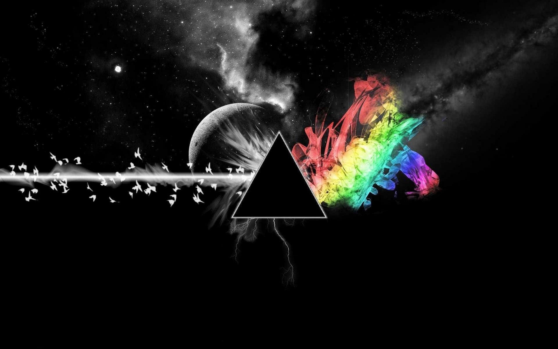 Обои музыка, цвет, черный, призма, music, color, black, prism разрешение 1920x1200 Загрузить