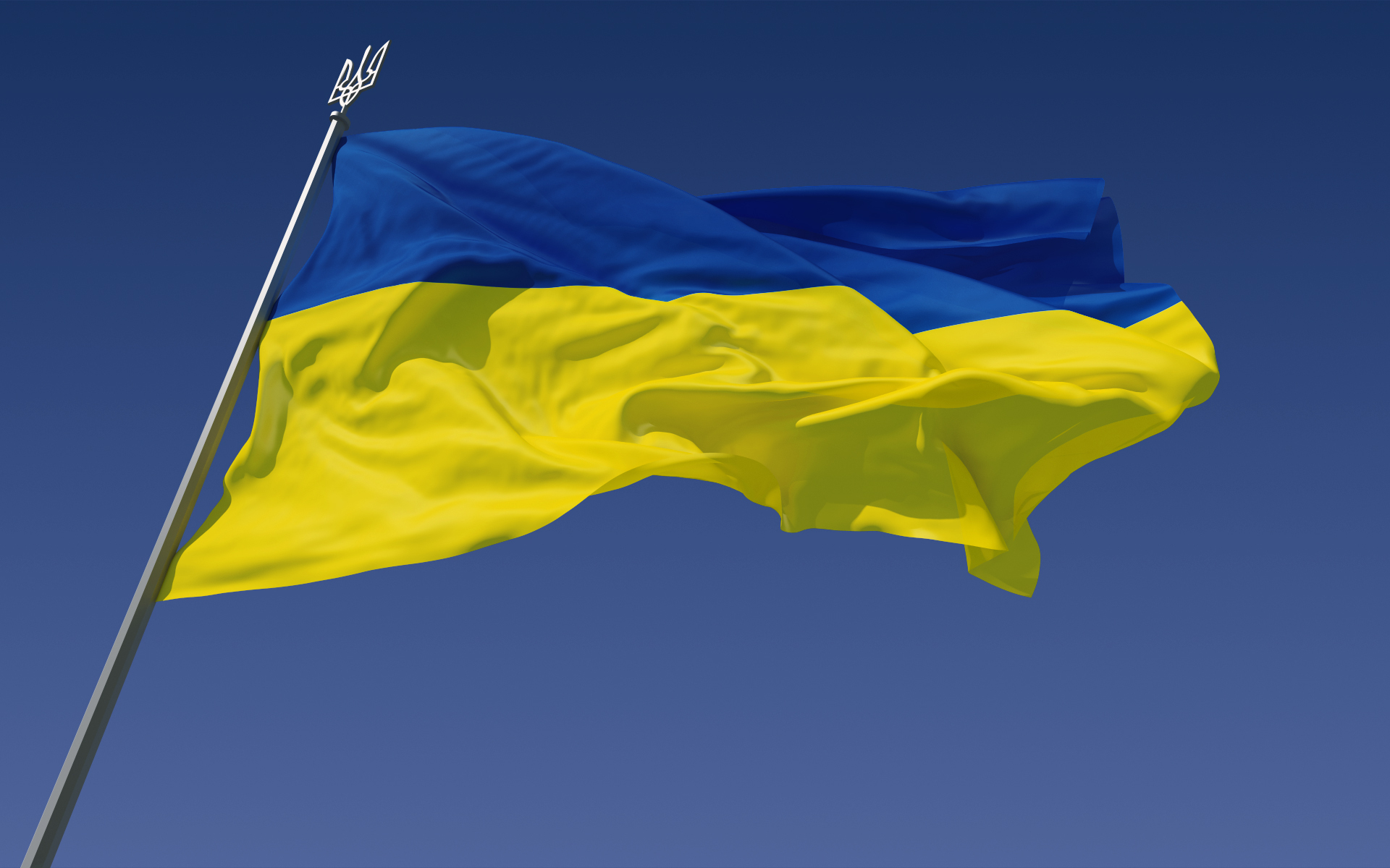 Обои флаг, украина, малый герб, flag, ukraine, small coat of arms разрешение 1920x1200 Загрузить