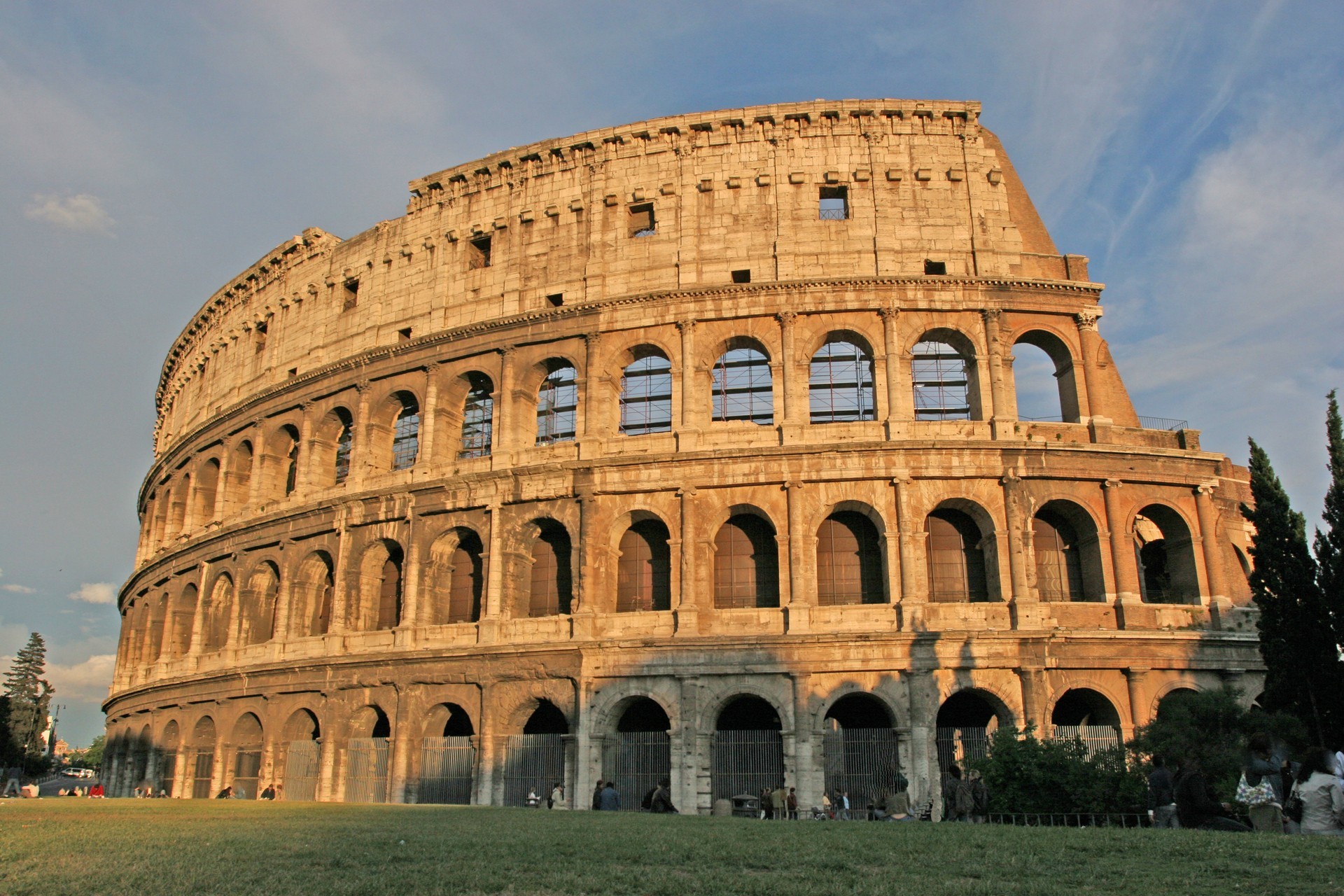 Обои небо, закат, колизей, the sky, sunset, colosseum разрешение 1920x1280 Загрузить