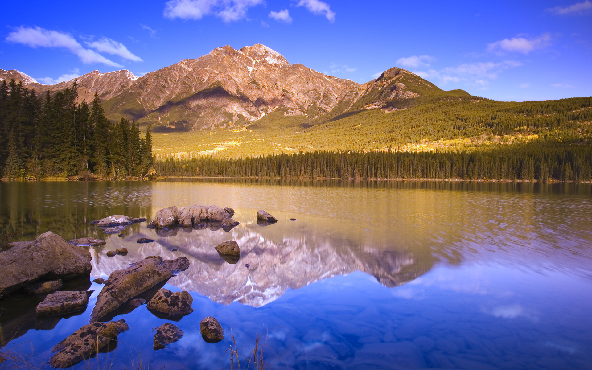 Обои озеро, горы, отражение, lake, mountains, reflection разрешение 1920x1200 Загрузить