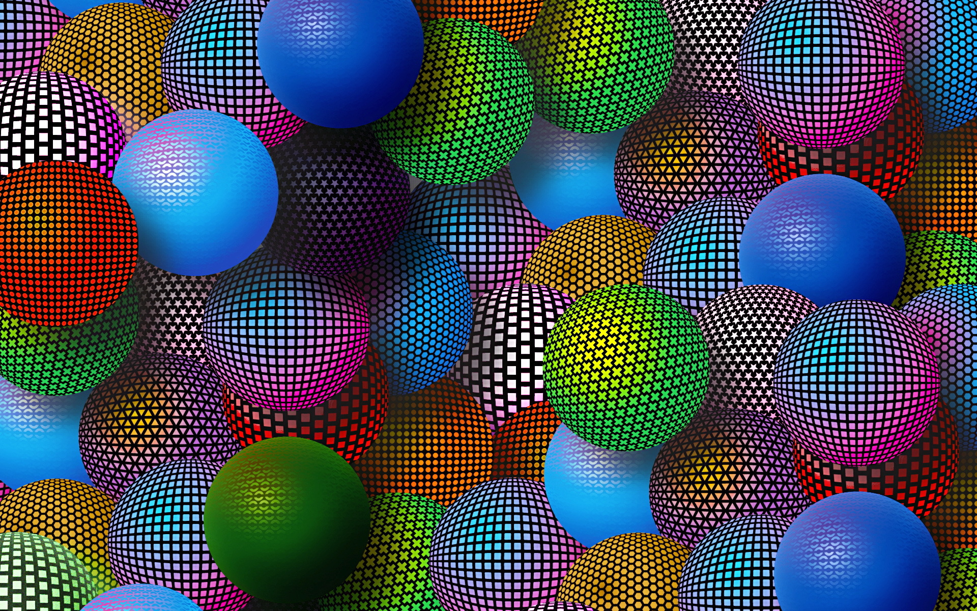 Обои разноцветные, шарики, colorful, balls разрешение 1920x1200 Загрузить