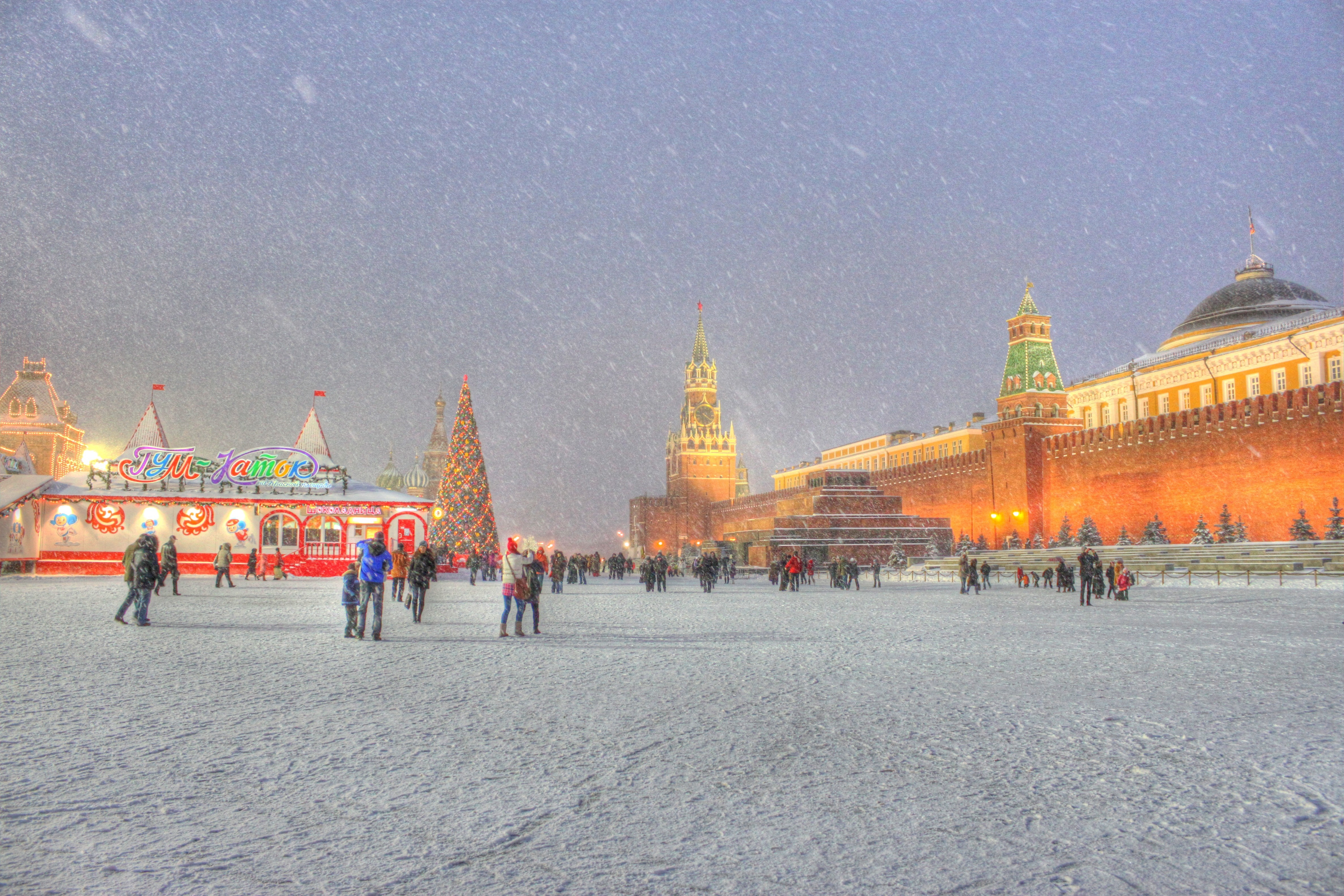 Обои новый год, москва, красная площадь, встреча нового года, new year, moscow, red square разрешение 4752x3168 Загрузить