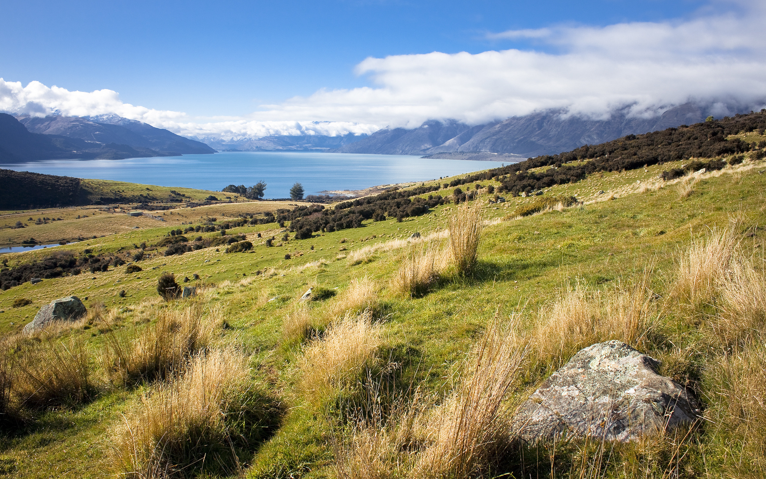 Обои гора, новая зеландия, куинстаун, mountain, new zealand, queenstown разрешение 2560x1600 Загрузить