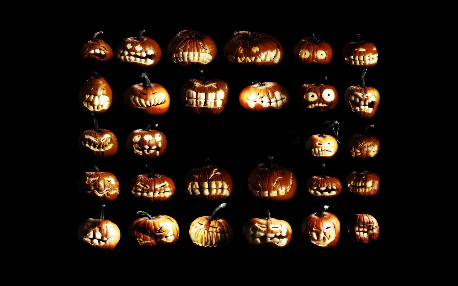 Обои хэллоуин, хеллоуин, тыквы, halloween, pumpkin разрешение 1920x1200 Загрузить