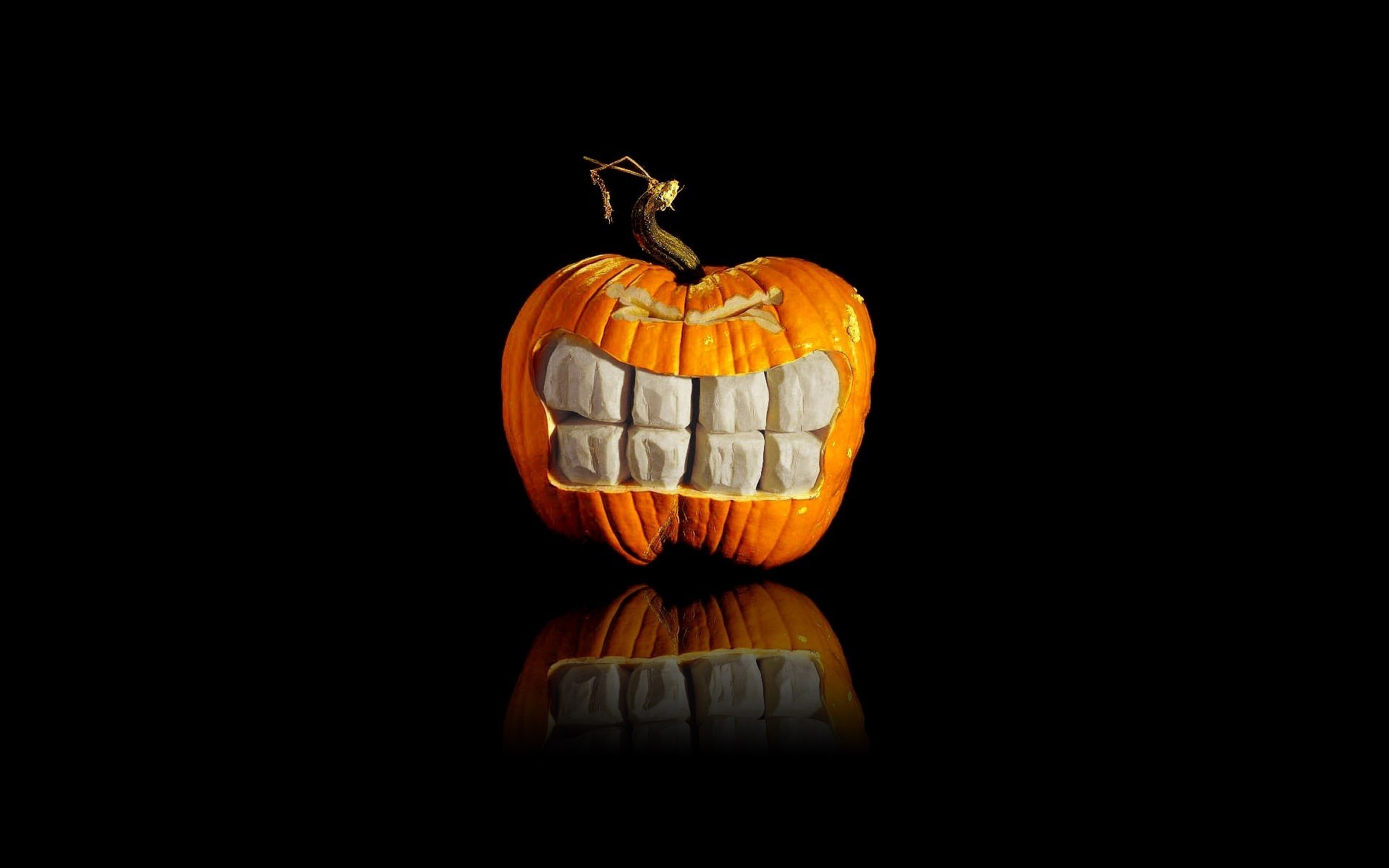 Обои зубы, праздник, тыква, хелуин, teeth, holiday, pumpkin, heluin разрешение 1920x1200 Загрузить