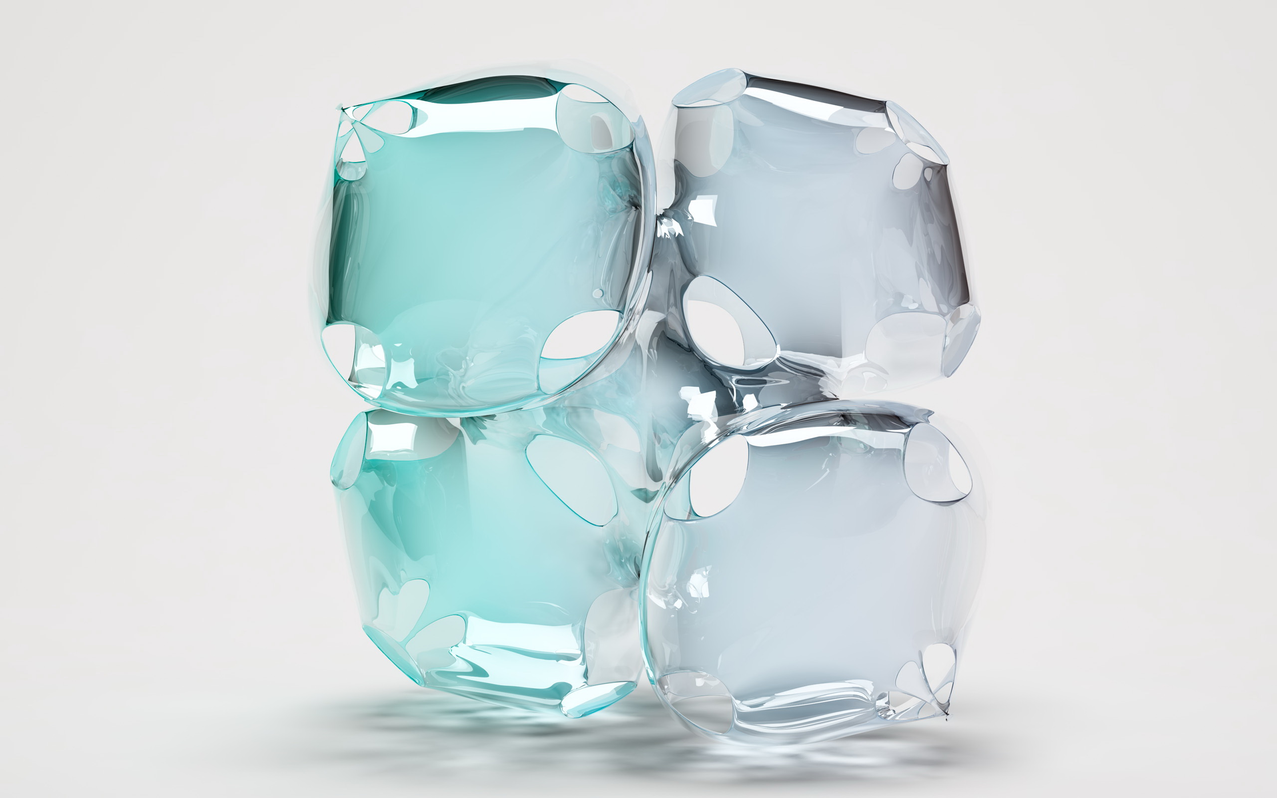 Обои лёд, кубики, cubos de hielo 3d разное, ice, cubes, cubos de hielo 3d different разрешение 2560x1600 Загрузить
