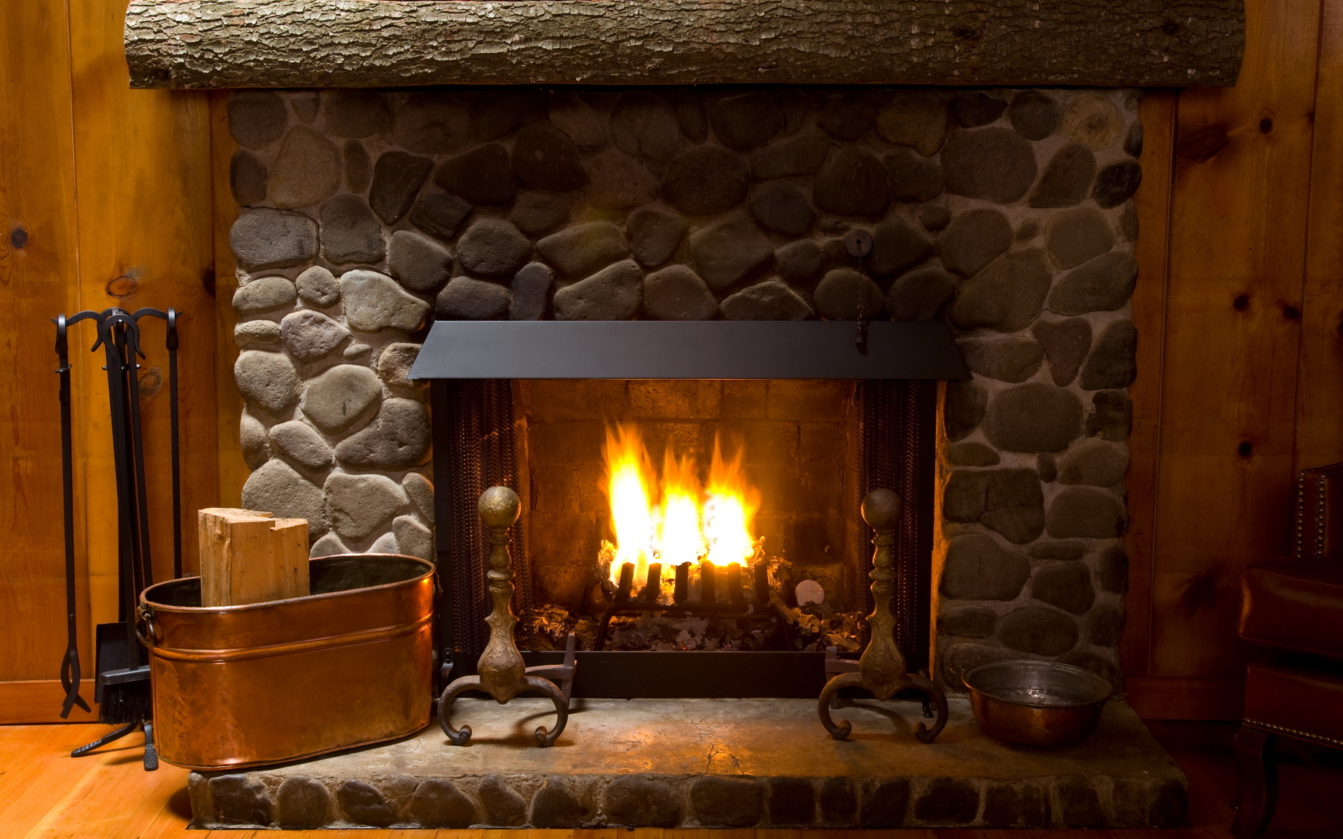 Обои интерьер, огонь, камин, уют, interior, fire, fireplace, comfort разрешение 1920x1200 Загрузить