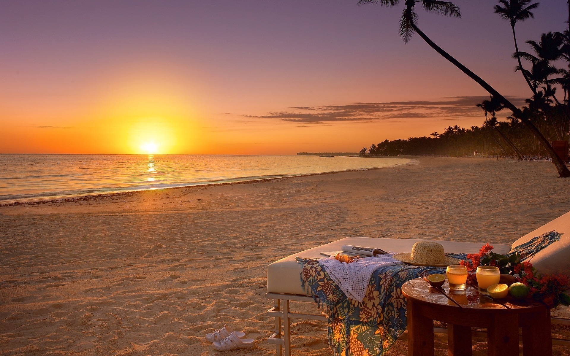 Обои закат, море, песок, мальдивы, золотой вечер, sunset, sea, sand, the maldives, golden evening разрешение 1920x1200 Загрузить
