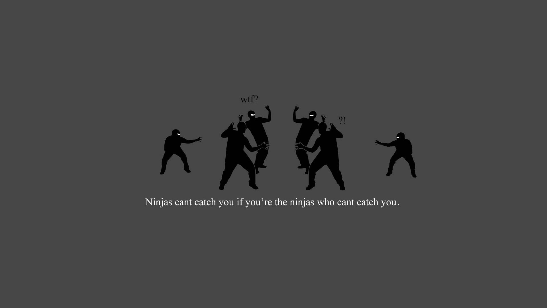 Обои ты, ninjas, can't, улов, you, catch разрешение 1920x1080 Загрузить