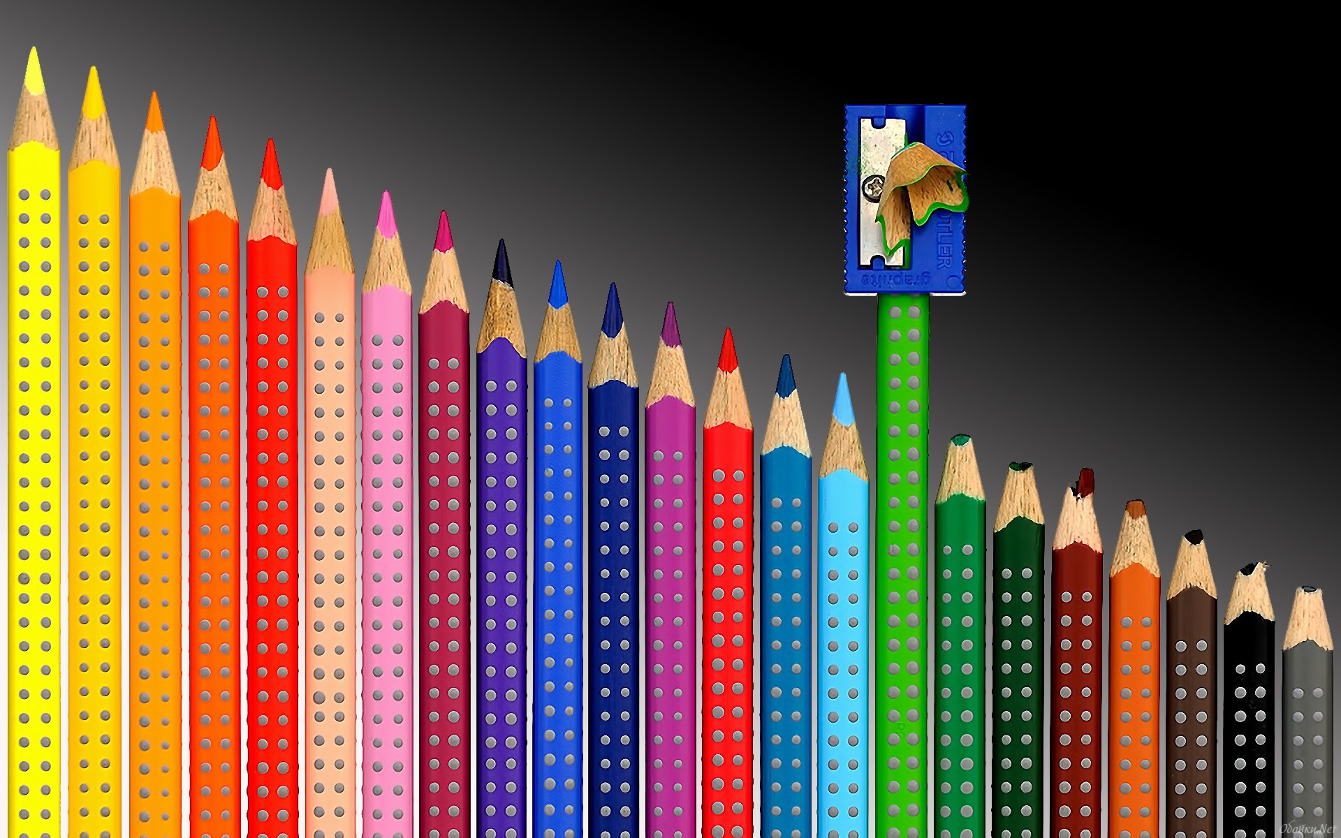 Обои разноцветные, карандаши, цветные, канцелярия, точилка, colorful, pencils, colored, the office, sharpener разрешение 1920x1200 Загрузить