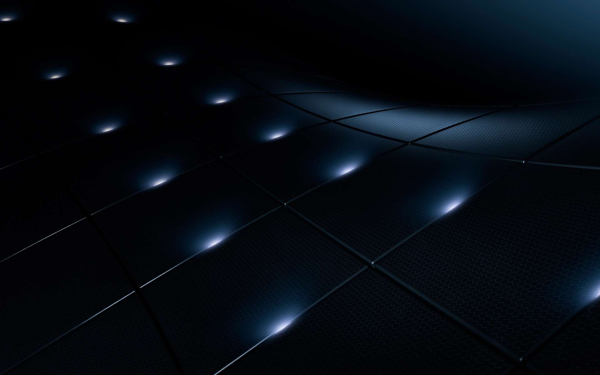 Обои свет, сетка, квадраты, черный фон, 3д, light, mesh, squares, black background, 3d разрешение 1920x1200 Загрузить