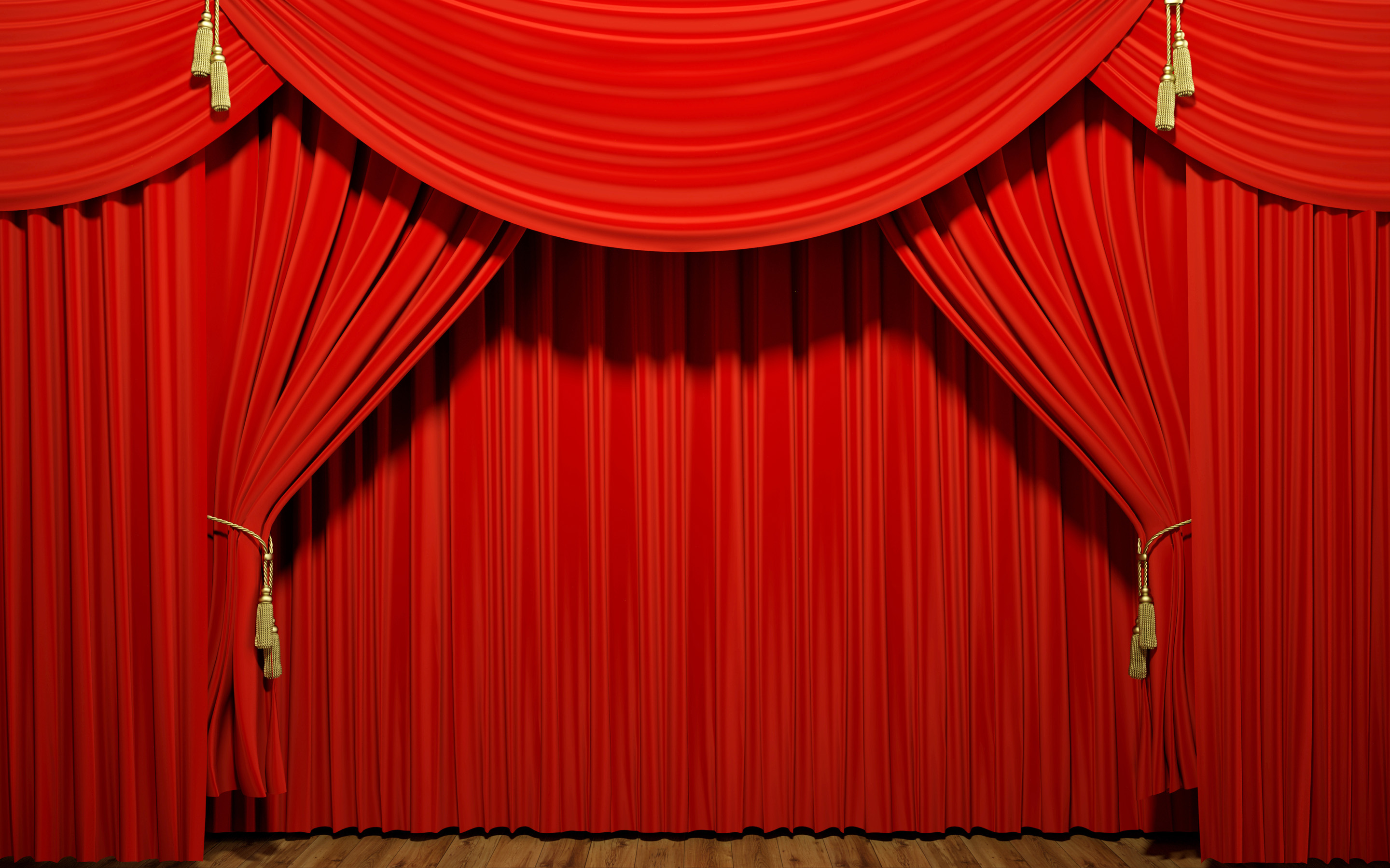 Обои шторы, портьеры, цвет, драпировка, красные, красный, ткань, театр, сцена, занавес, бархатные, velvet, curtains, drapes, color, drape, red, fabric, theatre, scene, curtain разрешение 2880x1800 Загрузить