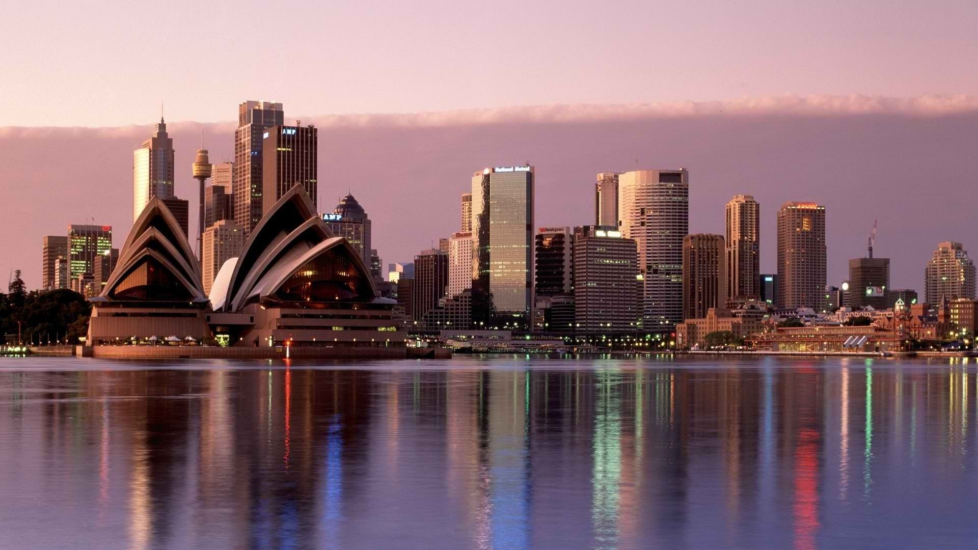 Обои закат, сидней, австралия, опера, sunset, sydney, australia, opera разрешение 1920x1080 Загрузить