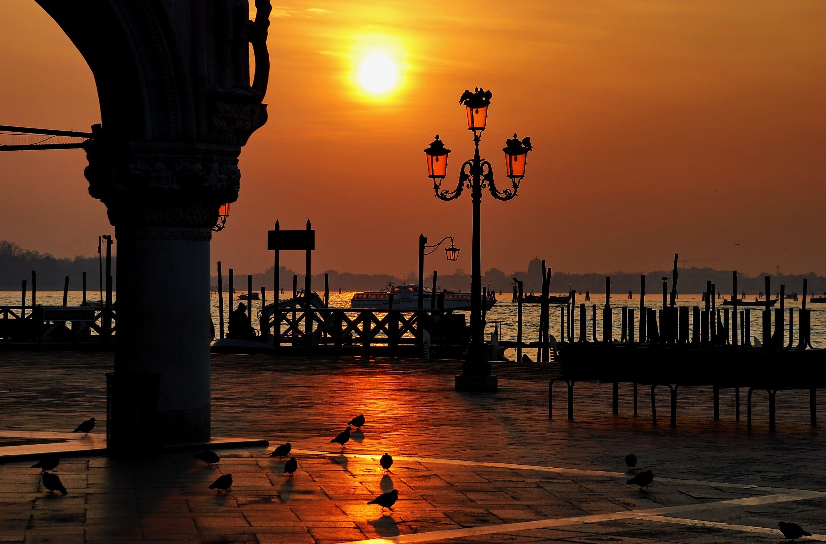 Площадь Сан Марко в Венеции закат