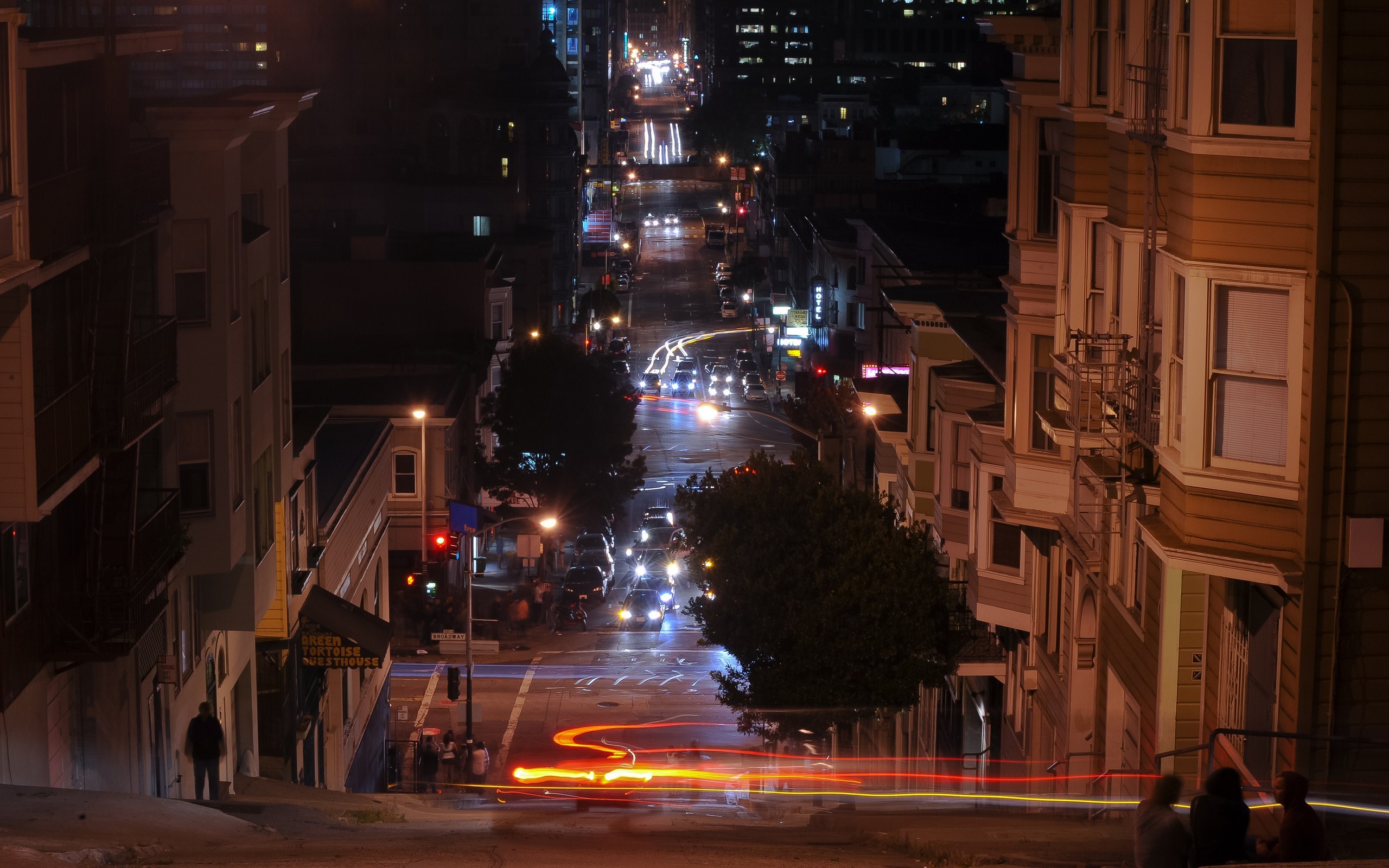 страны архитектура ночь салют Сан-Франциско США загрузить