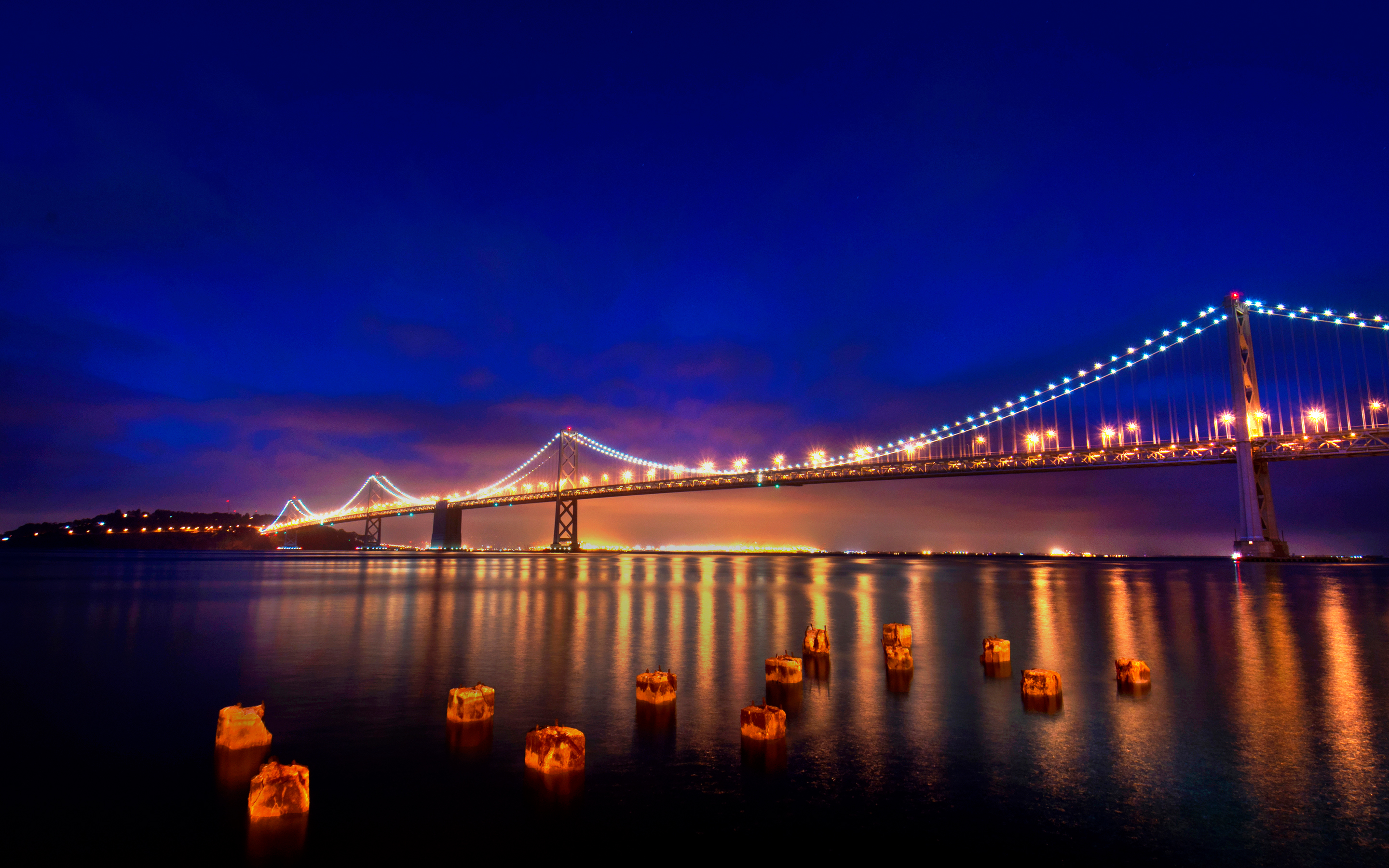 страны архитектура мост река ночь загрузить