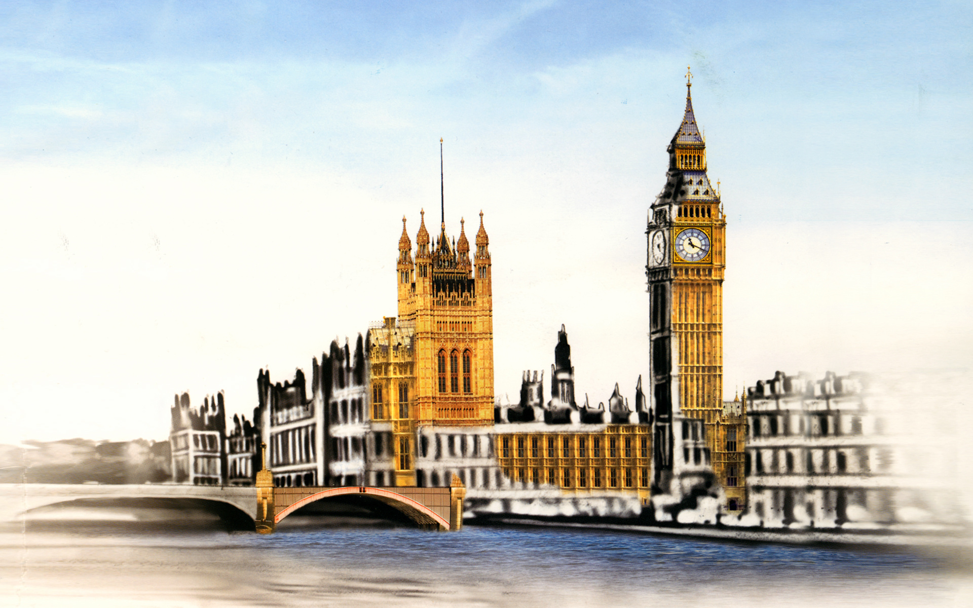 Big Ben, Houses of Parliament, London, England бесплатно