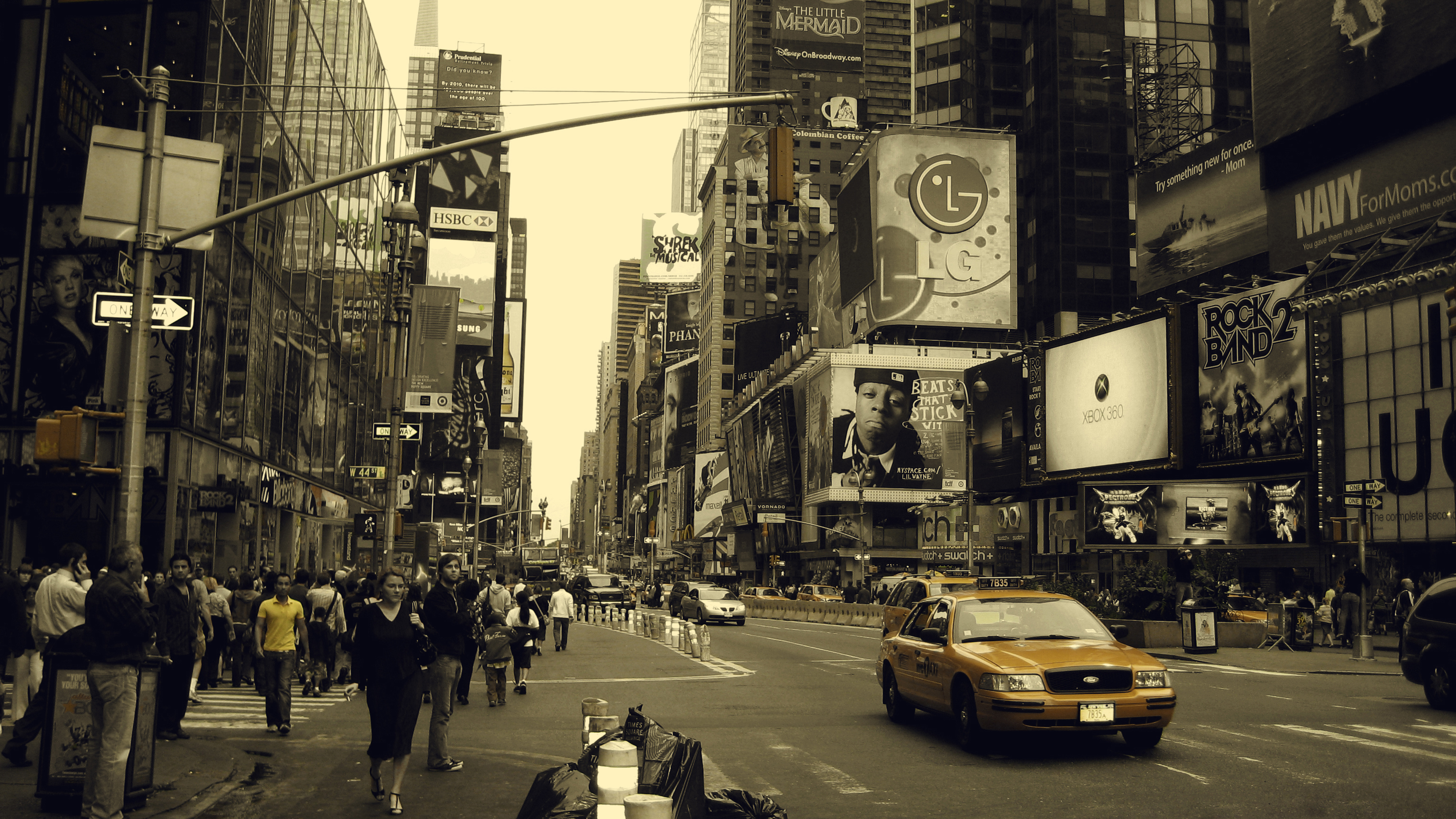 Нью Йорк Манхэттен улицы Full HD
