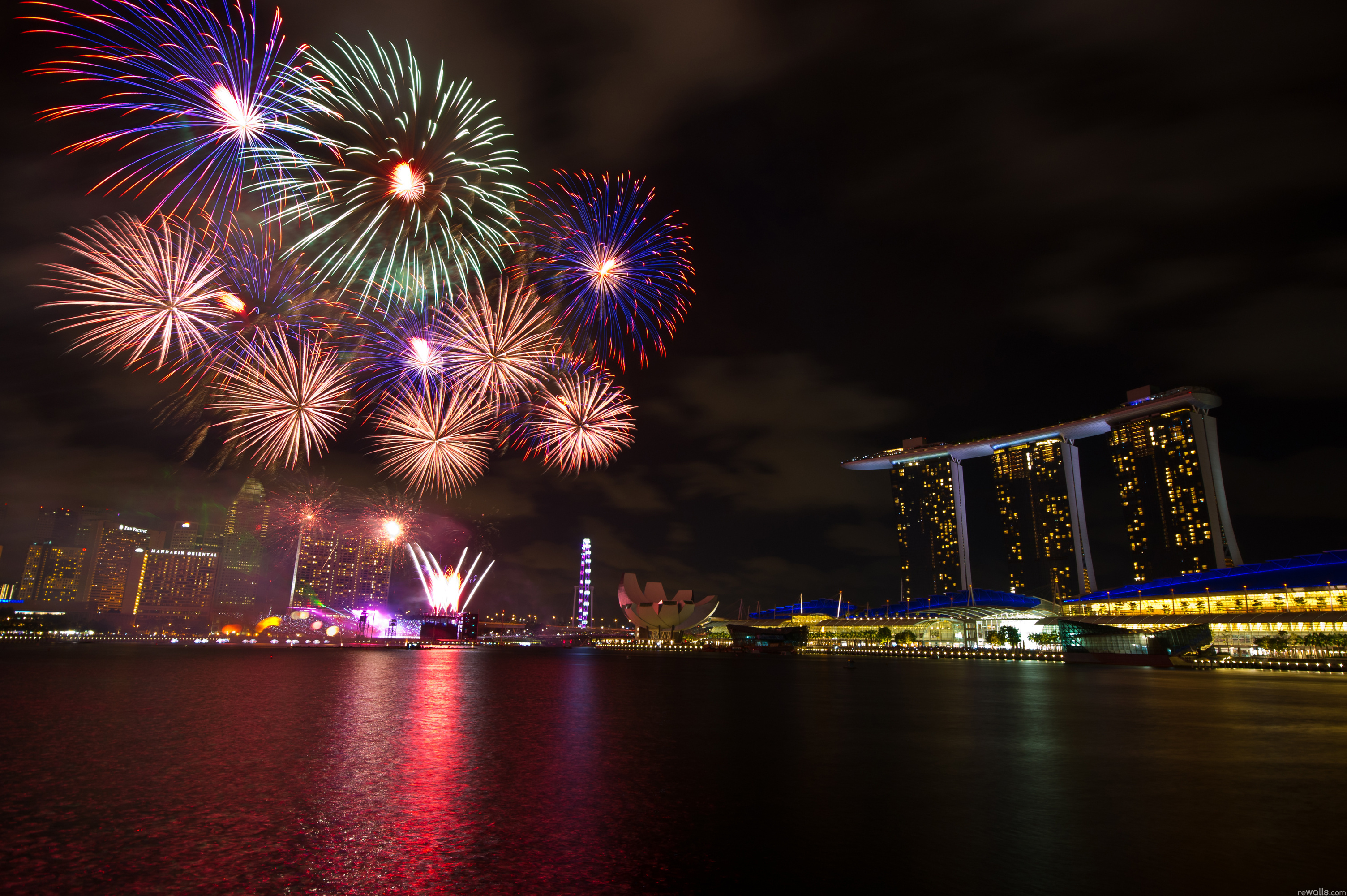 сингапур салют огни Singapore salute lights скачать