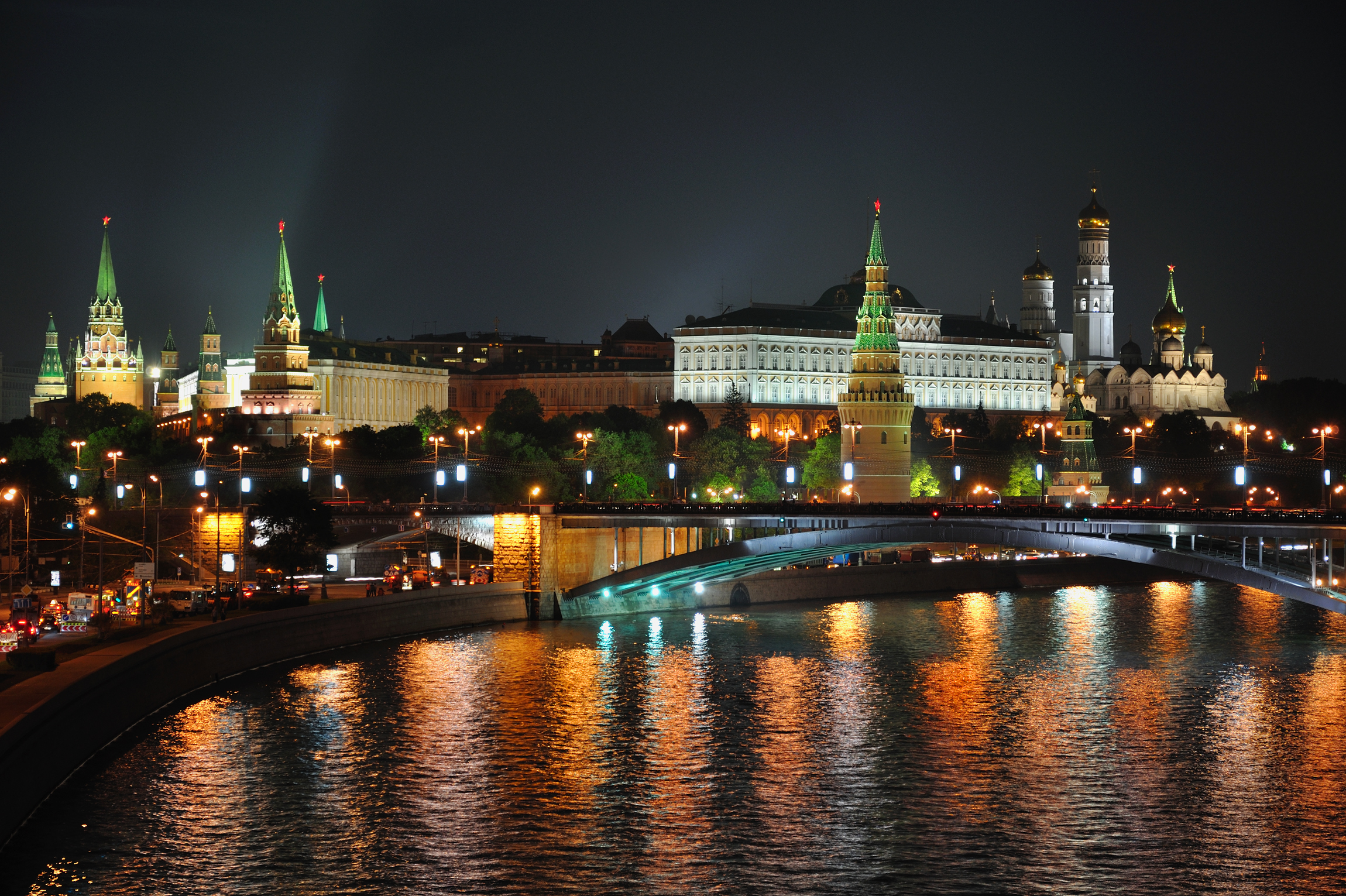 страны архитектура ночь Москва Россия без смс