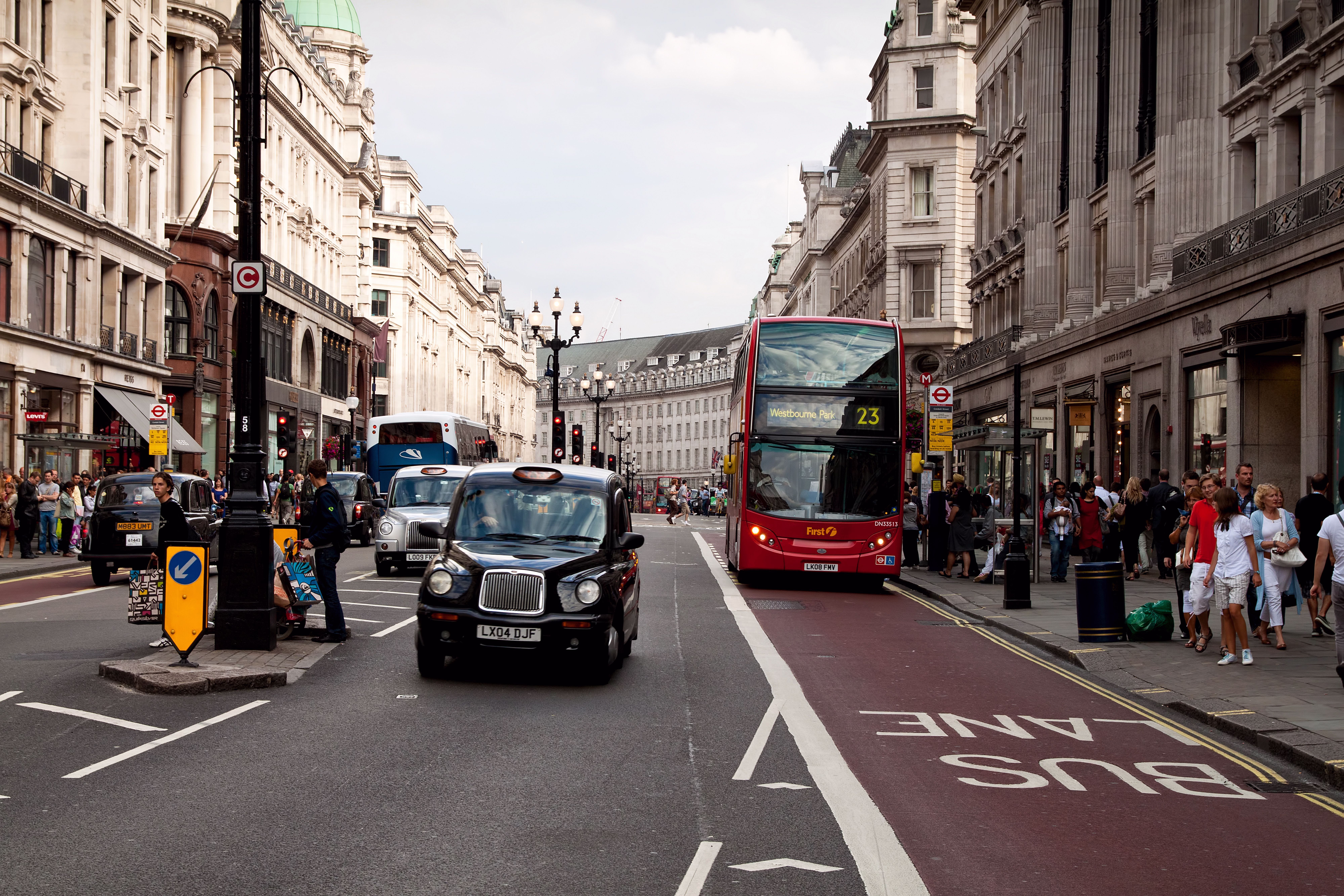 Лондон, Англия, улица, автобус бесплатно