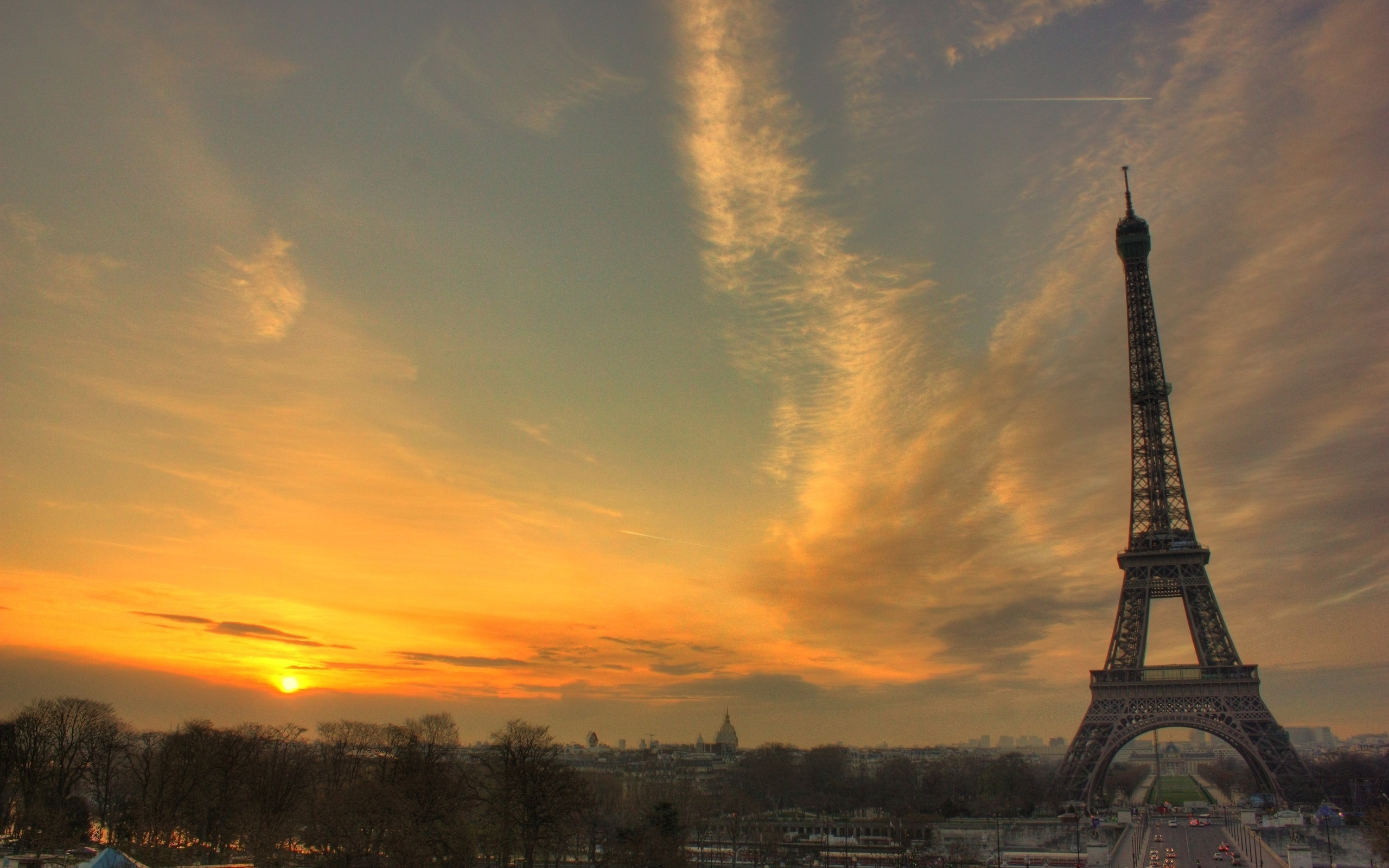 Париж, эйфелева башня, небо бесплатно